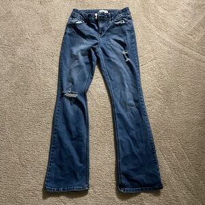 Vanilla Star Blue Flare Wide Leg Jeans